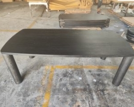 Black dining table