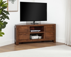 4-DRAWER 2-OPEN SHELF SIDEBOARD