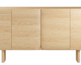 2-DOOR WHITE SIDEBOARD CABINET