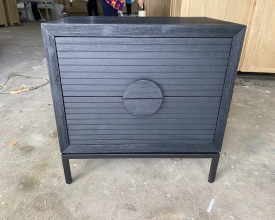 BLACK 2-DRAWER SIDEBOARD