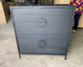 BLACK 3-DRAWER SIDEBOARD