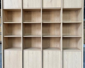 NATURAL 4-SECTION DISPLAY CABINET
