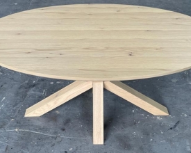 NATURAL OVAL DINING TABLE