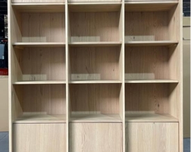 NATURAL 3-SECTION DISPLAY CABINET