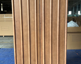 FLUTED WARDROBE - BROWN COLOR