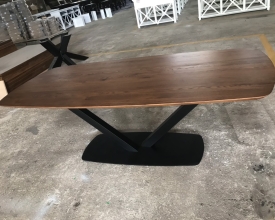 Dining table with black legs