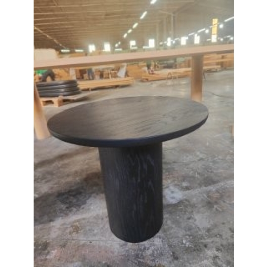 BLACK ROUND SIDE TABLE