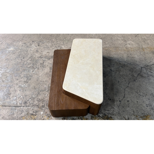 SINGLE CERAMIC-TOP COFFEE TABLE