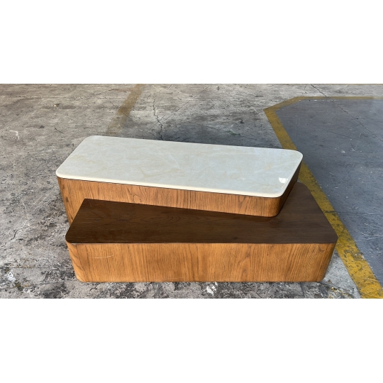SINGLE CERAMIC-TOP COFFEE TABLE