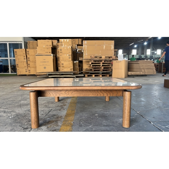 SHORT LEG COFFEE TABLE W CERAMIC-TOP