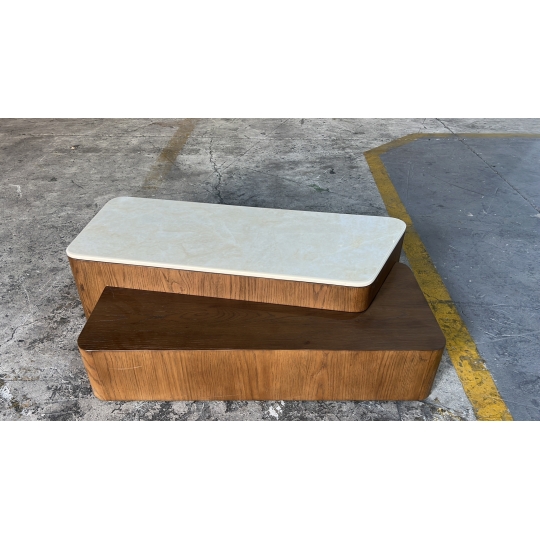 SINGLE CERAMIC-TOP COFFEE TABLE