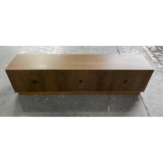 BROWN CIRCLE PATTERN TV STAND