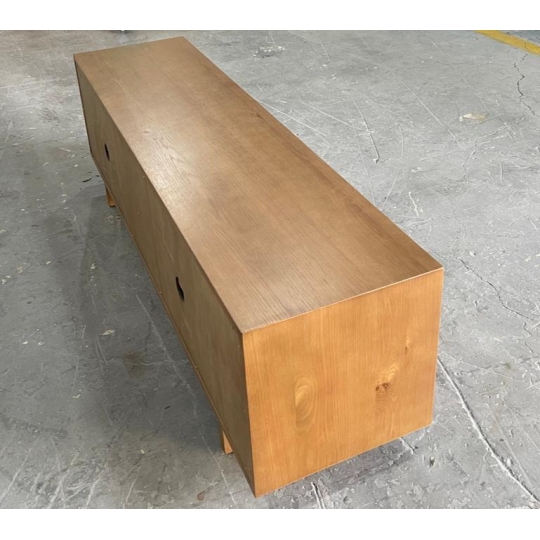 BROWN GEOMETRIC TV STAND