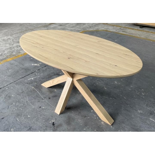 NATURAL OVAL DINING TABLE