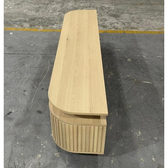 NATURAL FLUTED TV CONSOLE