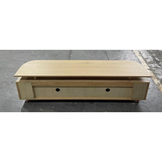 NATURAL FLUTED TV CONSOLE
