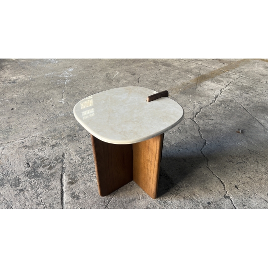 MODERN CERAMIC-TOP COFFEE TABLE