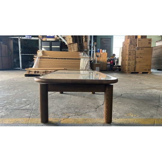 SHORT LEG RECTANGULAR COFFEE TABLE W CERAMIC-TOP 
