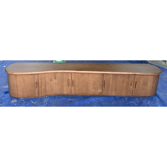 CURVED SIDEBOARD CABINET W 5 DOORS