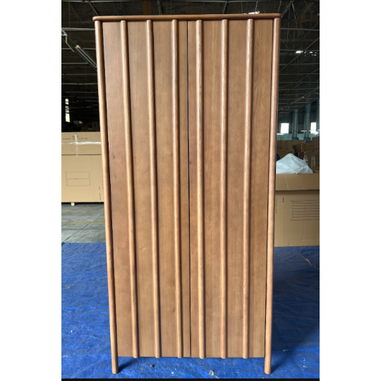 FLUTED WARDROBE - BROWN COLOR