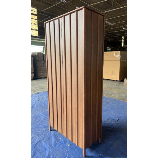 FLUTED WARDROBE - BROWN COLOR
