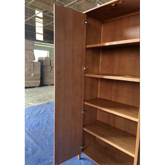 FLUTED WARDROBE - BROWN COLOR