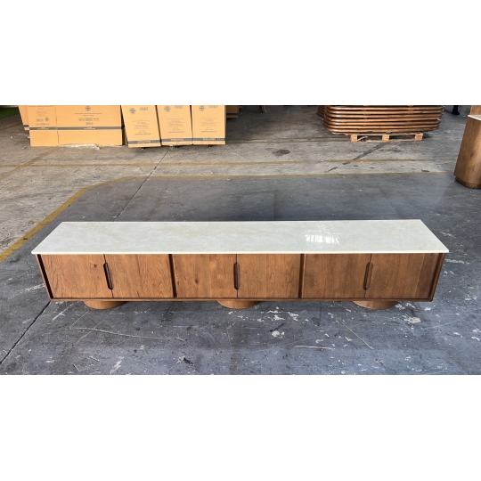 6-DOOR DRESSER W CERAMIC-TOP