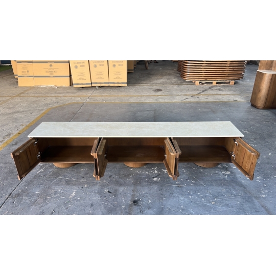 6-DOOR DRESSER W CERAMIC-TOP