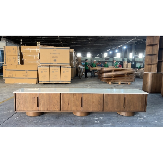 6-DOOR DRESSER W CERAMIC-TOP