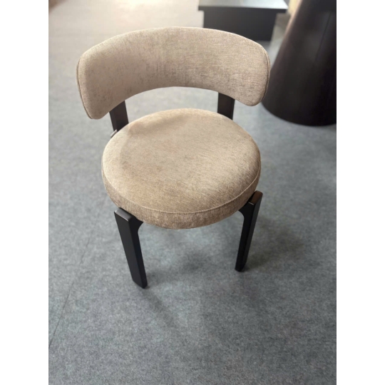 ROUND FARBIC DINING CHAIR
